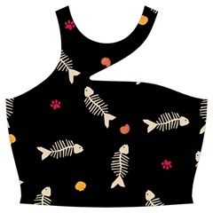 Pattern Design Seamless Fishbone Cut Out Top from ArtsNow.com Front
