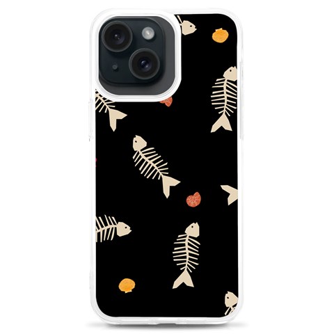 Pattern Design Seamless Fishbone iPhone 15 Plus TPU UV Print Case from ArtsNow.com Front