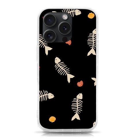 Pattern Design Seamless Fishbone iPhone 15 Pro TPU UV Print Case from ArtsNow.com Front