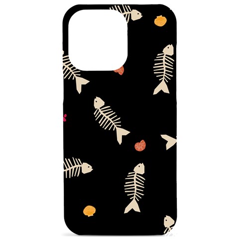 Pattern Design Seamless Fishbone iPhone 15 Pro Max Black UV Print PC Hardshell Case from ArtsNow.com Front