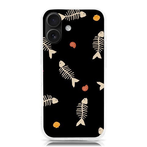 Pattern Design Seamless Fishbone iPhone 16 TPU UV Print Case from ArtsNow.com Front