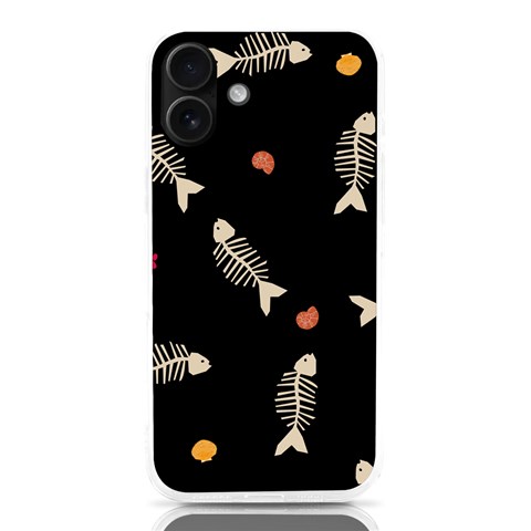 Pattern Design Seamless Fishbone iPhone 16 Plus TPU UV Print Case from ArtsNow.com Front