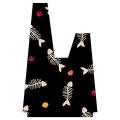 Pattern Design Seamless Fishbone Japanese Wrist Knot Bag from ArtsNow.com Front