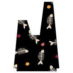 Pattern Design Seamless Fishbone Japanese Wrist Knot Bag from ArtsNow.com Back
