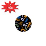 Pattern Design Seamless Texture 1  Mini Buttons (10 pack) 
