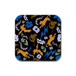 Pattern Design Seamless Texture Rubber Square Coaster (4 pack)