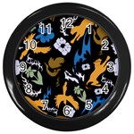 Pattern Design Seamless Texture Wall Clock (Black)