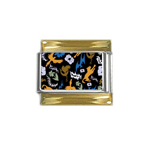 Pattern Design Seamless Texture Gold Trim Italian Charm (9mm) from ArtsNow.com Front