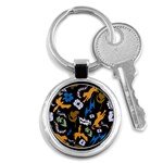 Pattern Design Seamless Texture Key Chain (Round)