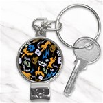 Pattern Design Seamless Texture Nail Clippers Key Chain