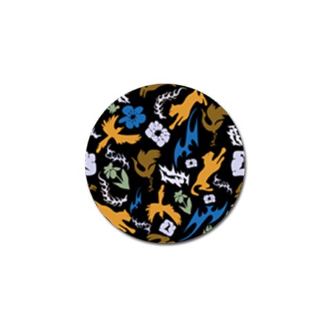 Pattern Design Seamless Texture Golf Ball Marker from ArtsNow.com Front