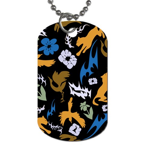 Pattern Design Seamless Texture Dog Tag (Two Sides) from ArtsNow.com Front