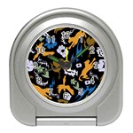 Pattern Design Seamless Texture Travel Alarm Clock