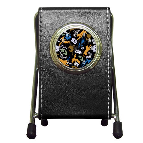 Pattern Design Seamless Texture Pen Holder Desk Clock from ArtsNow.com Front