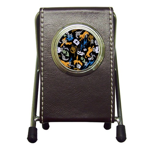 Pattern Design Seamless Texture Pen Holder Desk Clock from ArtsNow.com Front