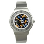 Pattern Design Seamless Texture Stainless Steel Watch
