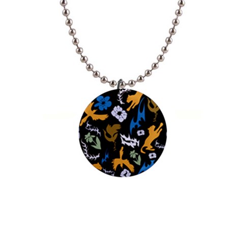 Pattern Design Seamless Texture 1  Button Necklace from ArtsNow.com Front