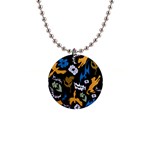 Pattern Design Seamless Texture 1  Button Necklace