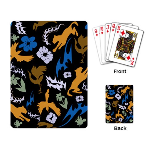 Pattern Design Seamless Texture Playing Cards Single Design (Rectangle) from ArtsNow.com Back