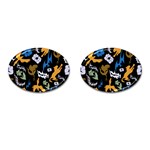 Pattern Design Seamless Texture Cufflinks (Oval)
