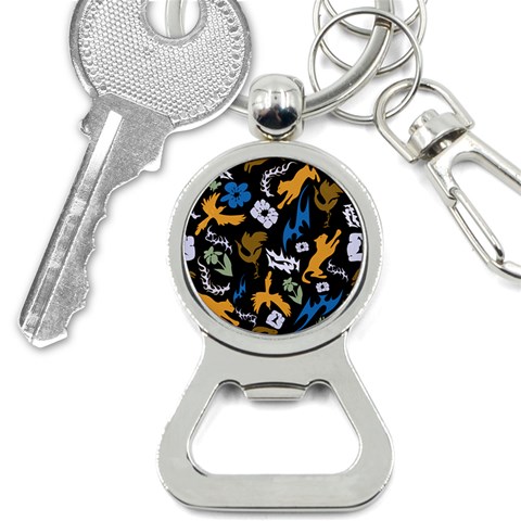Pattern Design Seamless Texture Bottle Opener Key Chain from ArtsNow.com Front