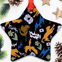 Pattern Design Seamless Texture Star Ornament (Two Sides) from ArtsNow.com Front