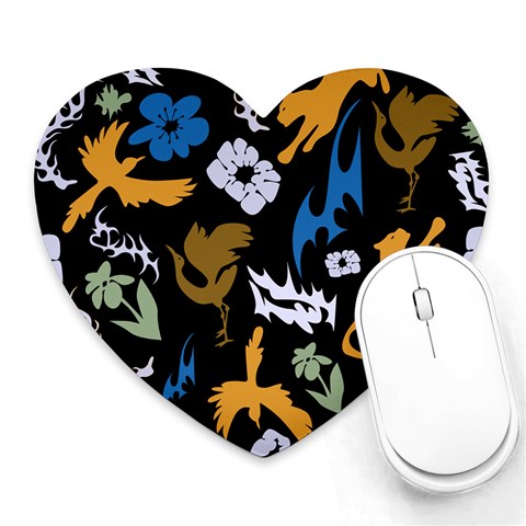 Pattern Design Seamless Texture Heart Mousepad from ArtsNow.com Front