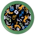 Pattern Design Seamless Texture Color Wall Clock