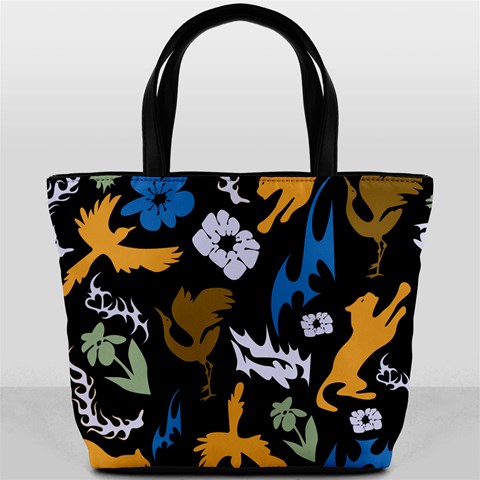 Pattern Design Seamless Texture Bucket Bag from ArtsNow.com Front