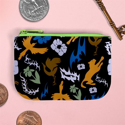 Pattern Design Seamless Texture Mini Coin Purse from ArtsNow.com Front
