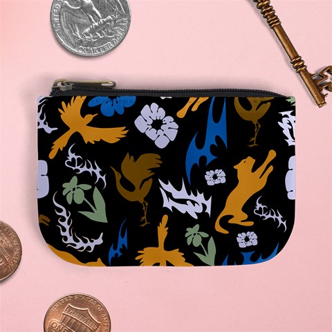 Pattern Design Seamless Texture Mini Coin Purse from ArtsNow.com Front
