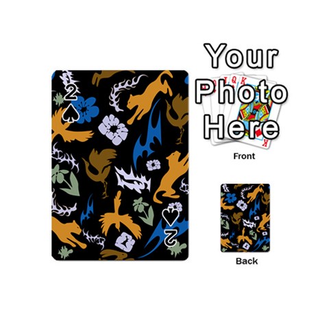 Pattern Design Seamless Texture Playing Cards 54 Designs (Mini) from ArtsNow.com Front - Spade2
