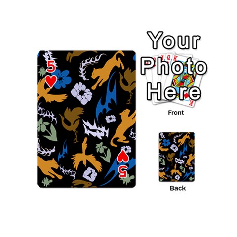 Pattern Design Seamless Texture Playing Cards 54 Designs (Mini) from ArtsNow.com Front - Heart5