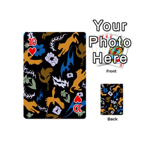 Pattern Design Seamless Texture Playing Cards 54 Designs (Mini) from ArtsNow.com Front - Heart10