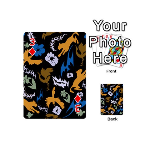 Pattern Design Seamless Texture Playing Cards 54 Designs (Mini) from ArtsNow.com Front - Diamond3