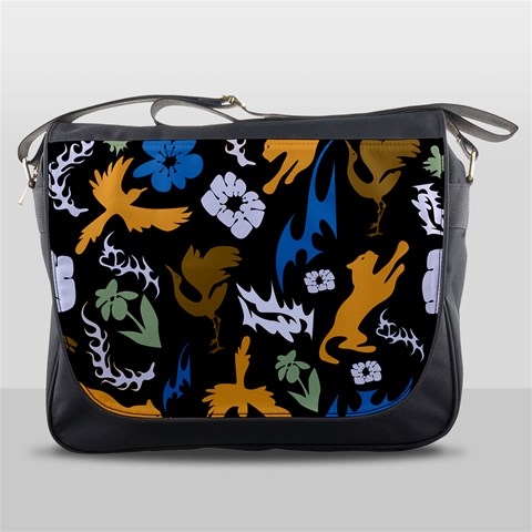 Pattern Design Seamless Texture Messenger Bag from ArtsNow.com Front