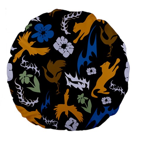 Pattern Design Seamless Texture Large 18  Premium Round Cushions from ArtsNow.com Back