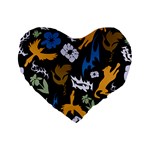 Pattern Design Seamless Texture Standard 16  Premium Heart Shape Cushions