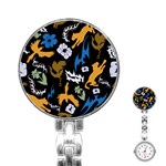 Pattern Design Seamless Texture Stainless Steel Nurses Watch