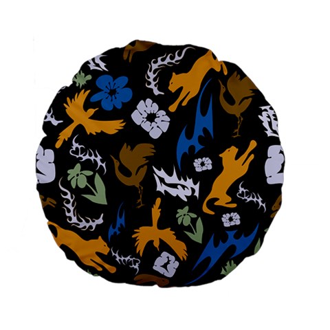 Pattern Design Seamless Texture Standard 15  Premium Flano Round Cushions from ArtsNow.com Back