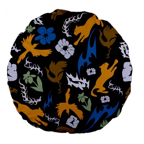 Pattern Design Seamless Texture Large 18  Premium Flano Round Cushions from ArtsNow.com Front