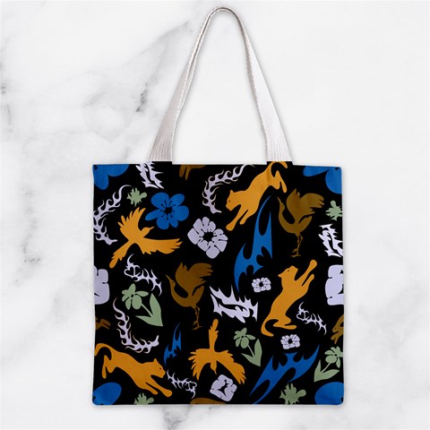 Pattern Design Seamless Texture Zipper Grocery Tote Bag from ArtsNow.com Front
