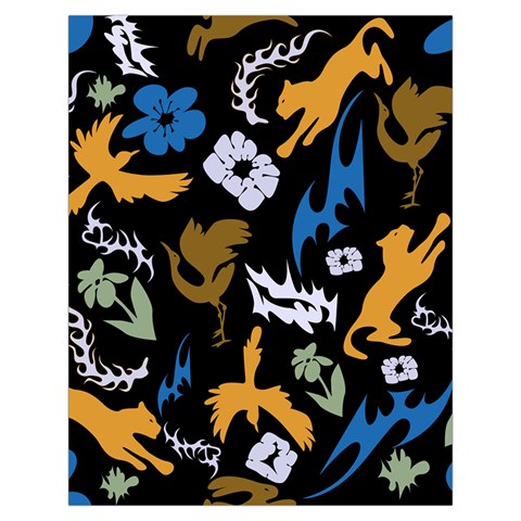 Pattern Design Seamless Texture Toiletries Pouch from ArtsNow.com Back