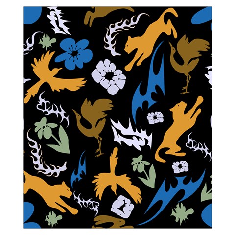 Pattern Design Seamless Texture Drawstring Pouch (XS) from ArtsNow.com Front