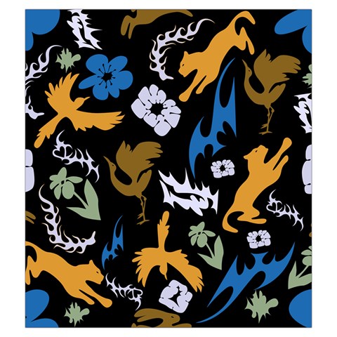 Pattern Design Seamless Texture Drawstring Pouch (2XL) from ArtsNow.com Back