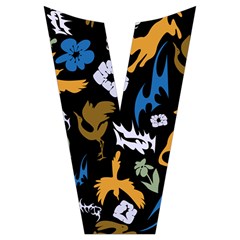Pattern Design Seamless Texture Short Sleeve Long Pants Satin Pajamas Set from ArtsNow.com Placket