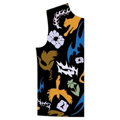 Pattern Design Seamless Texture Men s High Neck Button Up Puffer Vest from ArtsNow.com Front Right
