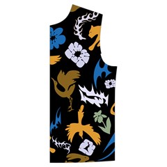 Pattern Design Seamless Texture Men s High Neck Button Up Puffer Vest from ArtsNow.com Front Left