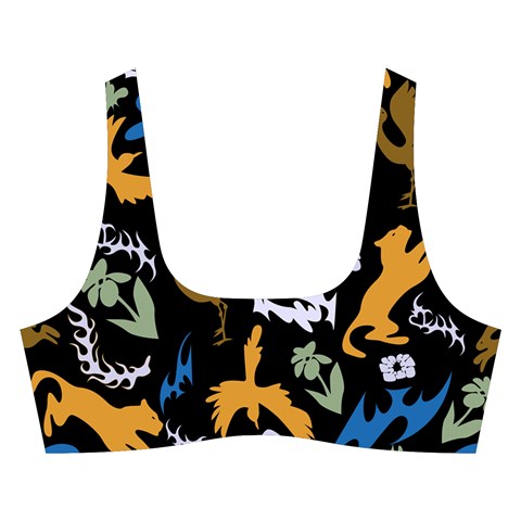 Pattern Design Seamless Texture Cross Back Hipster Bikini Set from ArtsNow.com Front