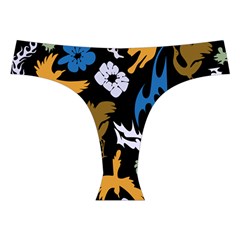 Pattern Design Seamless Texture Cross Back Hipster Bikini Set from ArtsNow.com Front Under
